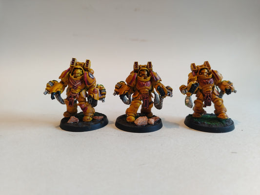 Warhammer 40K Primaris Imperial Fists Aggressors x3 (O1)